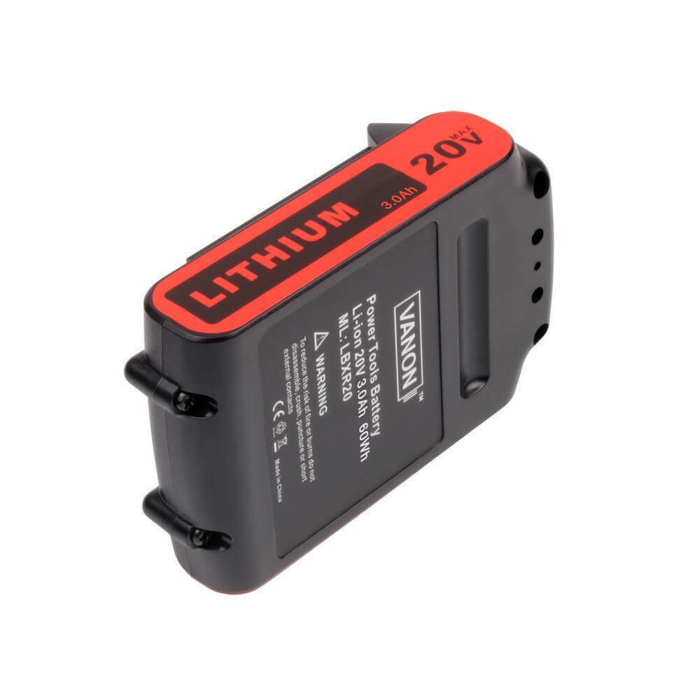 LBXR20 20 Volt 3.0Ah Replacement Battery Compatible with Black and Decker  20V Lithium Battery Max LB20 LBX20 LB2X4020 LST220