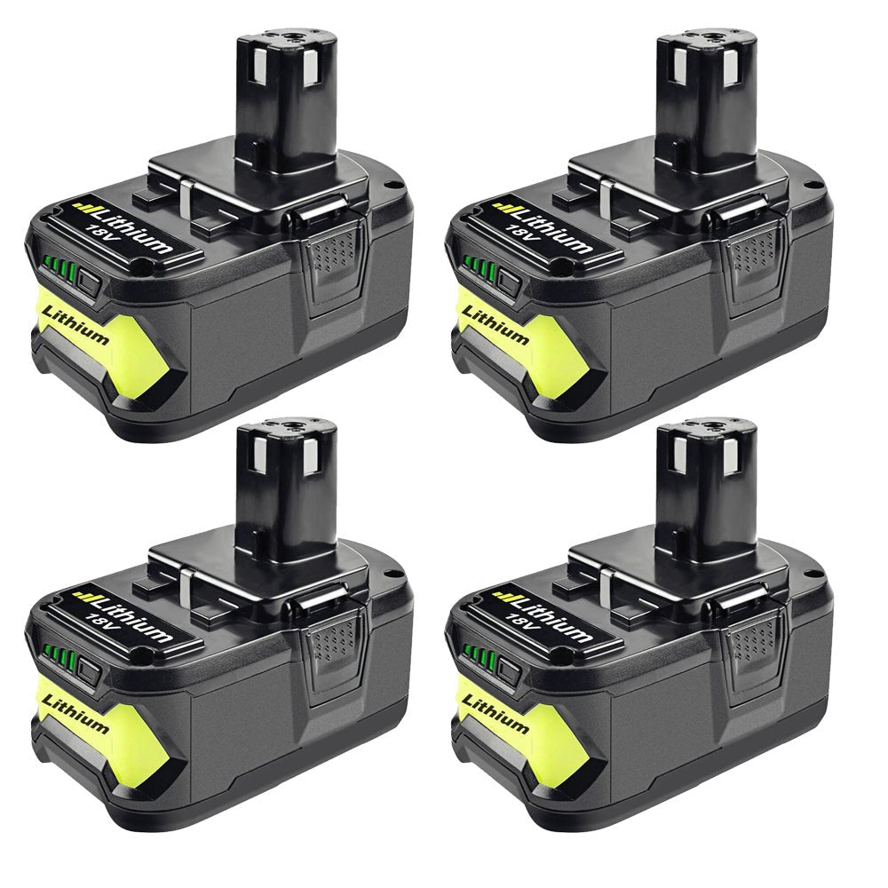4 pieces 18V 5Ah replacement battery for Ryobi Lithium P102 P103 P107 P108  P109 Ryobi One+ Cordless Tool