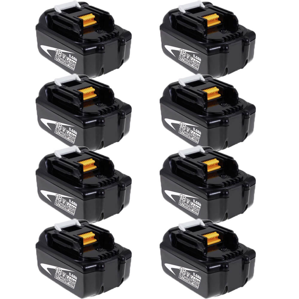 18V 5AH BL1850 Batterie de remplacement pour Makita 8 pièces / compatible  avec Makita 18V BL1830B BL1860B BL1820 LXT-400 – Dasbatteries