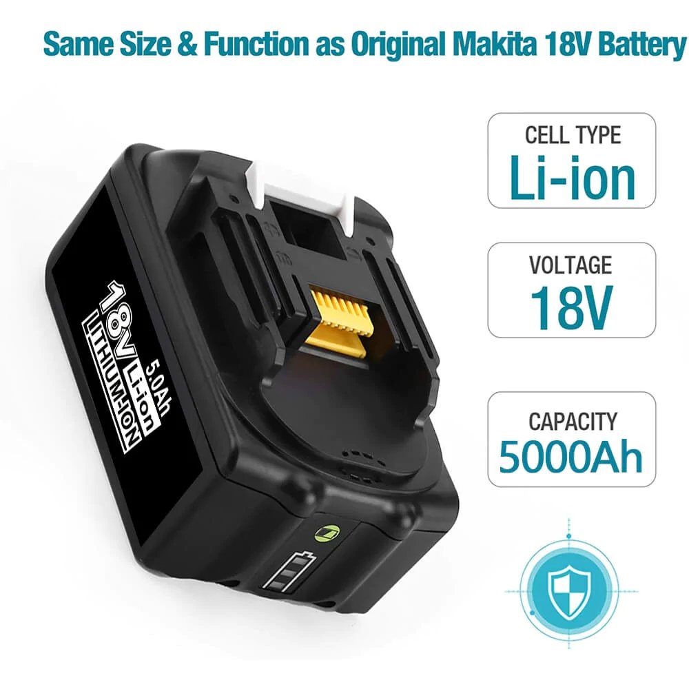 18V Battery / Charger For Makita BL1850B BL1815 BL1830 BL1860 5.0Ah LXT  LITHIUM