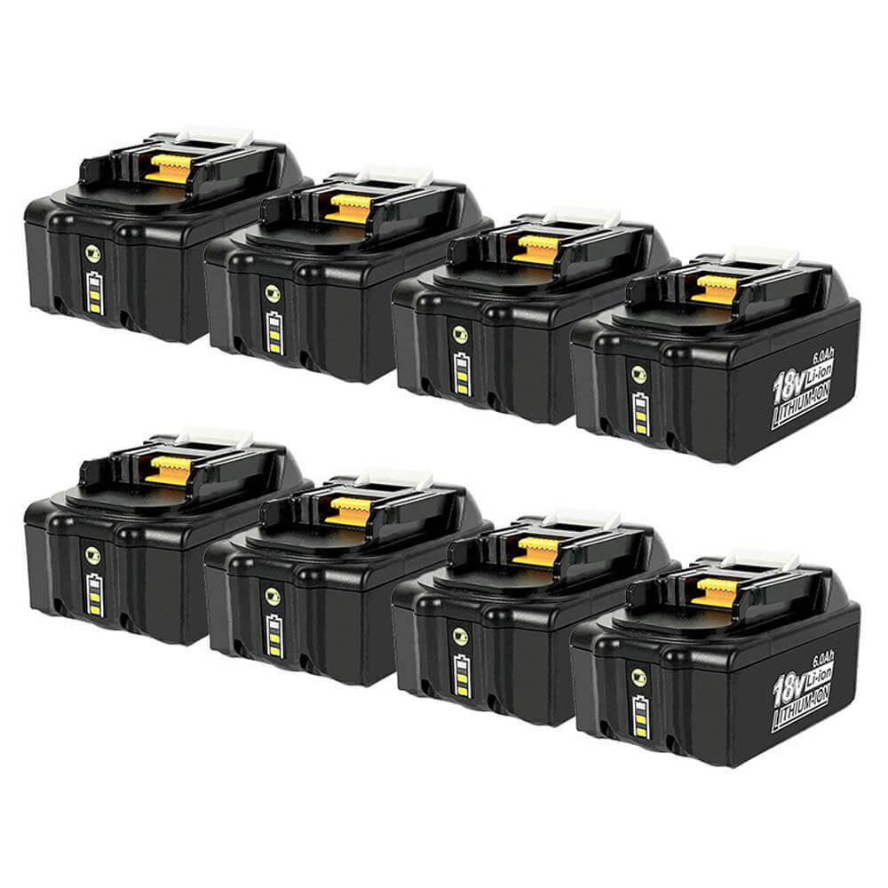 18V 5AH BL1850 replacement battery for Makita 8-piece/compatible with  Makita 18V BL1830B BL1860B BL1820 LXT-400