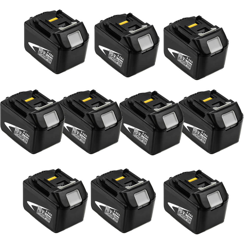18V 9AH BL1890B replacement battery for Makita with LED 10-piece/compatible  with Makita 18V BL1830B BL1860B BL1820 LXT-400