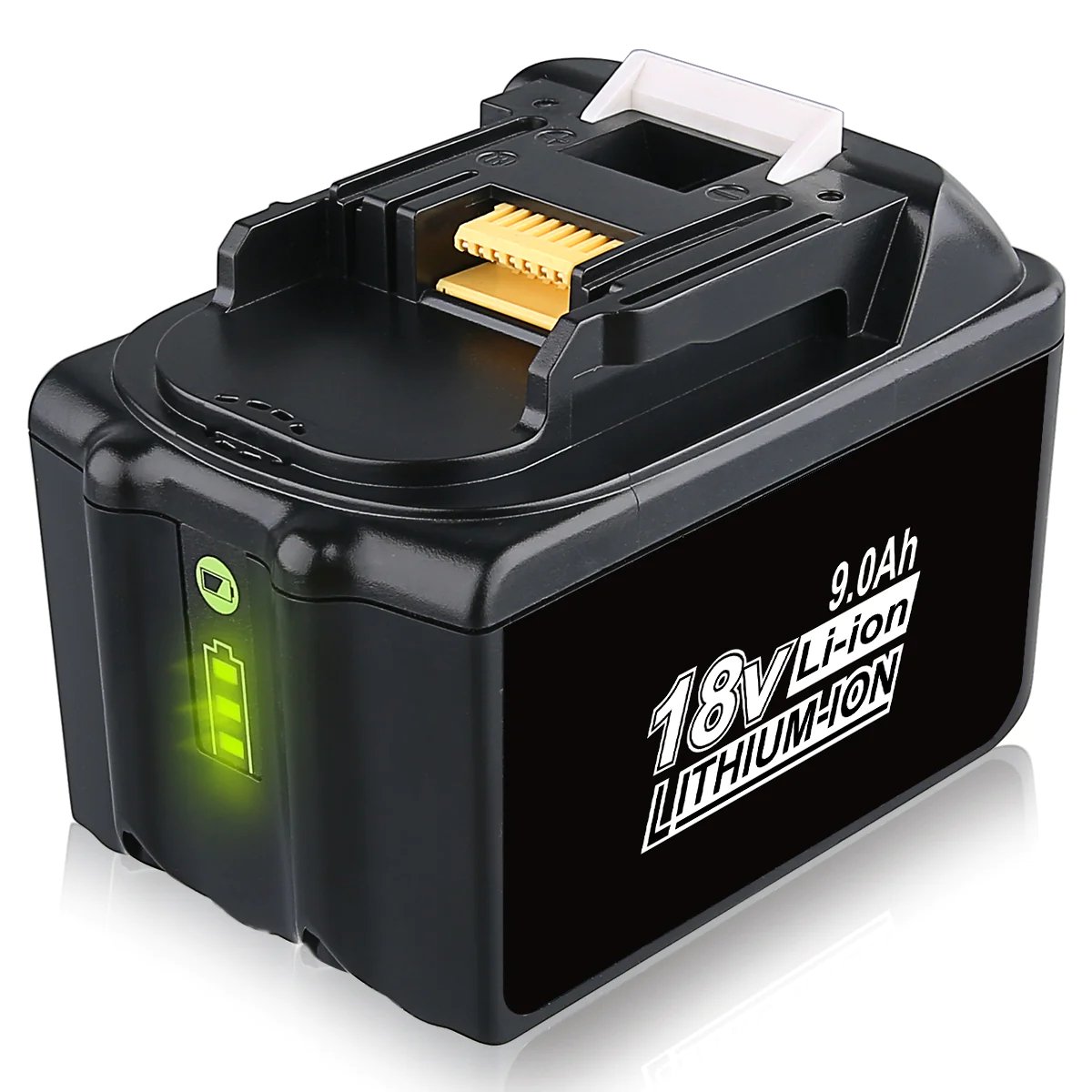 18V 9AH BL1890B replacement battery for Makita with LED/compatible with  Makita 18V BL1830B BL1860B BL1820 LXT-400