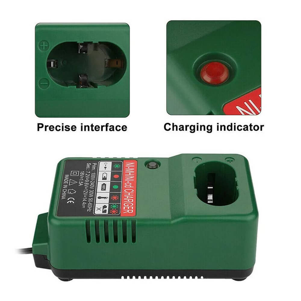 Battery Charger for Black and Decker 7.2V 9.6V 12V 14.4V 18V Ni-MH/Ni-Cd  Batteries
