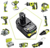 10 STÜCK 18V 6Ah Ersatzakku für Ryobi Lithium P102 P103 P105 P107 P108 P109 Ryobi ONE+ Cordless Tool - Dasbatteries