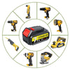 10 Stück Dewalt Tools Ersatzakku DCB184 - XJ 18V/7.0Ah (Li - Ion) mit LED, kompatibel mit Dewalt Akku - Werkzeugen - Dasbatteries