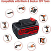 10 STÜCK für Black&Decker 20V Max (18V) 8.0Ah Li - Ion LBXR4020 Akku Ersatzakku - Dasbatteries