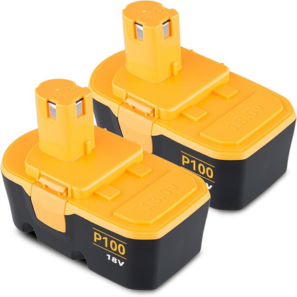 2 pezzi Batteria di sostituzione da 18 V 4Ah per litio ryobi P102 P103 P107 P108 P109 Ryobi One+ Strumento cordless