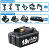 18V 5.5Ah BL1850B Ersatzakku für Makita mit LED 3 - Stück/Kompatibel mit Makita 18V BL1830B BL1860B BL1820 LXT - 400 - Dasbatteries