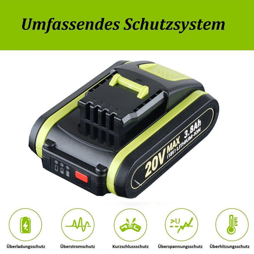 20V Max 3.8Ah Lithium Batterie für Worx WXL1805A WA3520 WA3575 WA3578 WA3551 WG160 3 - Stück - Dasbatteries