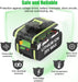 20V Max 5.5Ah Lithium Batterie für Worx WA3579 WA3520 WA3575 WA3578 WA3525 WG160 3 - Stück - Dasbatteries