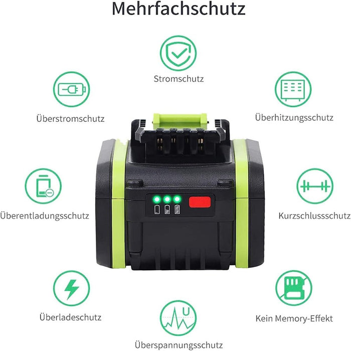 20V Max 7.0Ah Lithium Batterie für Worx WA3579 WA3520 WA3575 WA3578 WA3525 WG160 4 - Stück - Dasbatteries