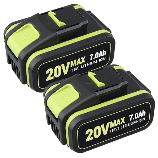 20V Max Lithium Batterie für Worx WA3579 WA3520 WA3575 WA3578 WA3525 WG160 7.0Ah 2-Stück - Dasbatteries