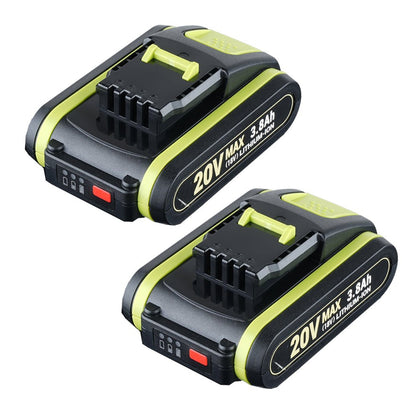 20V Max Lithium Batterie für Worx WXL1805A WA3520 WA3575 WA3578 WA3551 WG160 3.8Ah 2-Stück - Dasbatteries
