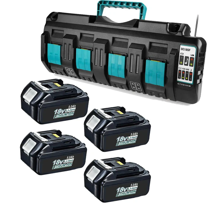 BL1850 18V 5Ah Ersatzakku für Makita/Kompatibel mit Makita 18V BL1830B BL1860B BL1820 LXT-400