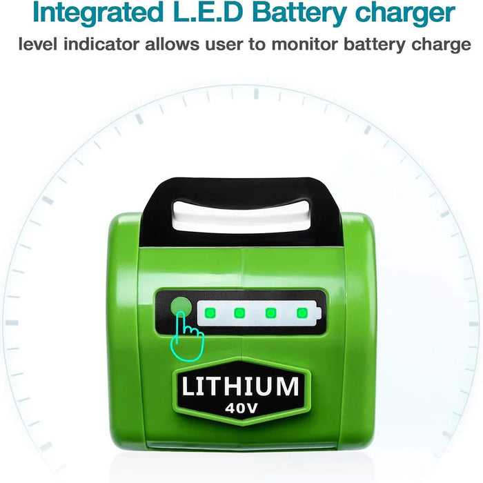 For GreenWorks 40V 7.0Ah Battery Replacement | Lithium Battery 29472 29462 Battery For GreenWorks 40V G-MAX Power Tools - Triple-Batteries