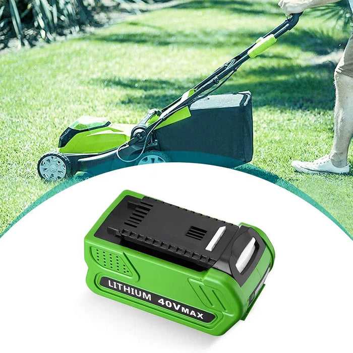 2 Pack For GreenWorks 40V 7.0Ah Battery Replacement | Lithium Battery 29472 29462 Battery For GreenWorks 40V G-MAX Power Tools - Triple-Batteries