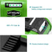 For GreenWorks 40V 6.0Ah Battery Replacement | Lithium Battery 29472 29462 Battery For GreenWorks 40V G-MAX Power Tools 2 PACK - Triple-Batteries