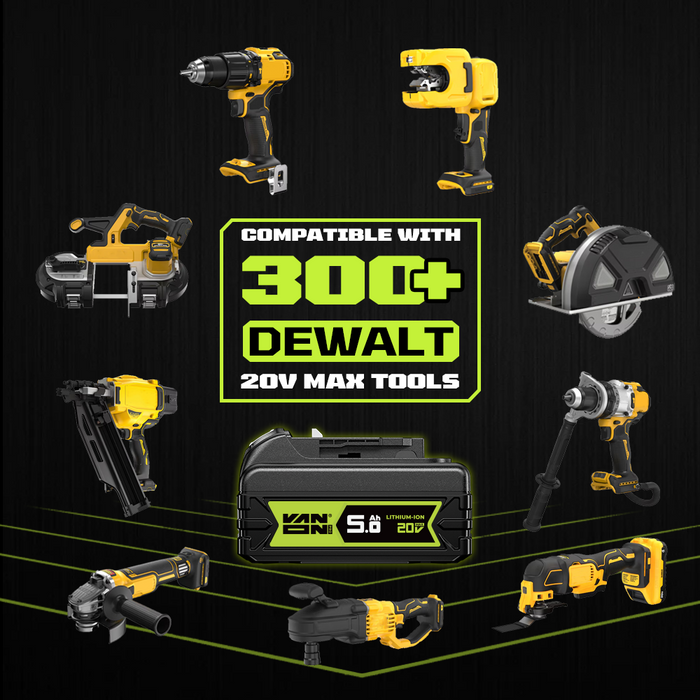 Für DeWalt 18V XR DCB200 Akku 5Ah Ersatz -VANON PRO