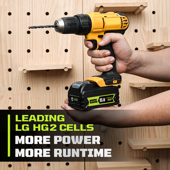 Für DeWalt 18V XR DCB184 Akku 6Ah Ersatz-VANON PRO