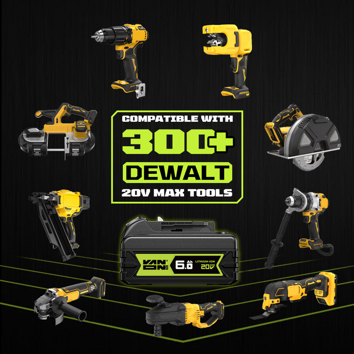 Für DeWalt 18V XR DCB184 Akku 6Ah Ersatz-VANON PRO