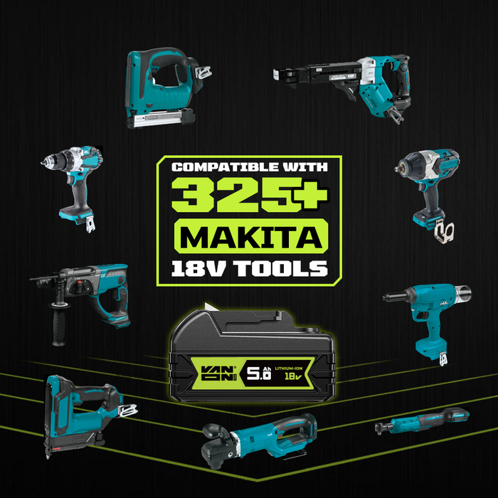 VANON PRO Für Makita 18V BL1860B Akku 5Ah Ersatz