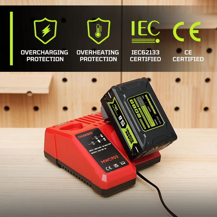 Für Milwaukee 18V M18 Akku 5Ah Ersatz-VANON PRO