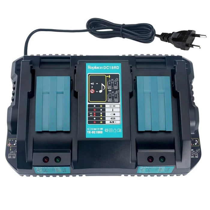 Abverkauf | 18V Ersatz ladegerät für Makita Batterieladegerät DC18RD Makita 18V LXT Lithium - Ionen - Akku - Dasbatteries
