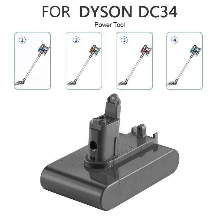 Abverkauf | DC35 Aktualisiet 22.2V 6.4Ah Für Dyson Li - ion Type B Ersatzakku (Nicht Passend Typ A) DC31 DC34 DC45 (Nicht Passend Typ A) - Dasbatteries