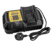 Abverkauf | DCB118 Ersatz Ladegerät 4.5A für Dewalt 10.8V 14.4V 18V 20V Li - Ion Batterien für DeWALT DCB200 Schnellladegerät - Dasbatteries