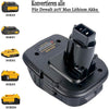 Abverkauf | für Dewalt 20V DCA1820 20V Akku Adapter Lithium Akku 2 STÜCK/ für Dewalt 18V NiCad & NiMh Akku Werkzeuge - Dasbatteries