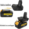 Abverkauf | für Dewalt 20V DCA1820 20V Akku Adapter Lithium Akku 2 STÜCK/ für Dewalt 18V NiCad & NiMh Akku Werkzeuge - Dasbatteries