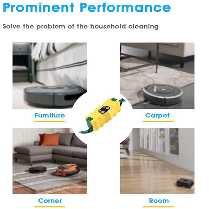 Für iRobot Roomba 14.4V 6.8Ah NI - MH AKKU ERSATZ 3 STÜCK - Dasbatteries