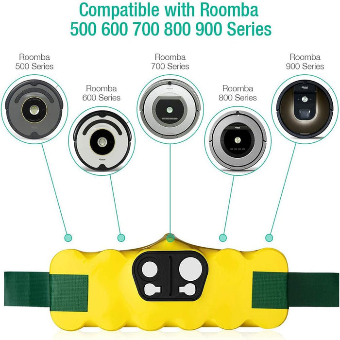 Für iRobot Roomba 14.4V 6.8Ah NI - MH AKKU ERSATZ 3 STÜCK - Dasbatteries