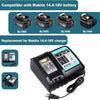 für Makita BL1850B 8Ah & Dual Port Ladegerät Starter Pack/Ersatz ladegerät 18V Batterieladegerät DC18RD Makita 18V LXT Lithium - Ionen - Akku - Dasbatteries