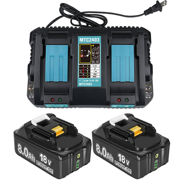 BL1850B 5AH & Dual Port Laderät Starter Pack/Replacement Charter for Makita  18V battery charger DC18RD Makita 18V LXT Lithium-ion battery — Dasbatteries