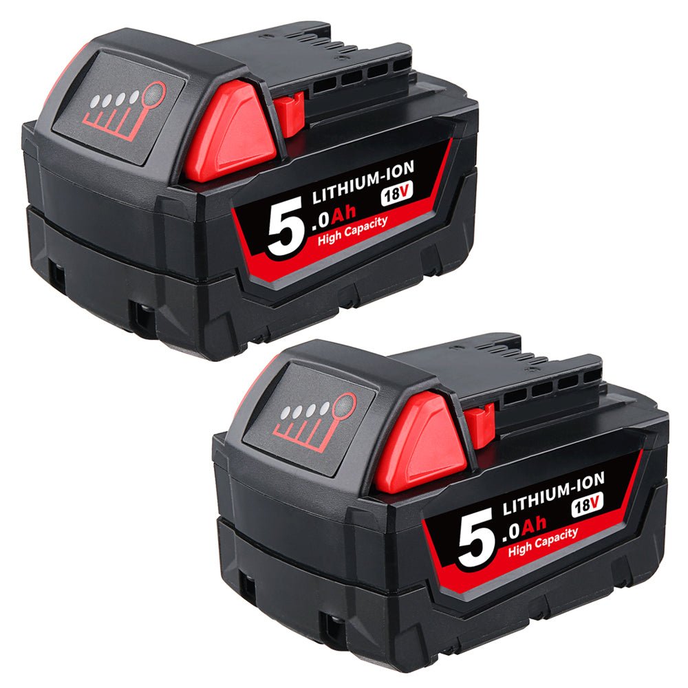 für Milwaukee 18V 5.0Ah Akku Ersatz | Li - ion Akku 2 Stück - Dasbatteries