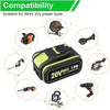 Für Worx WA3520 WA3575 20V Max 5.5Ah Lithium Batterie X4 UND Für Worx WA3880 18V (20V MAX) schnelladegerät 1 stunde Ladegerät - Dasbatteries