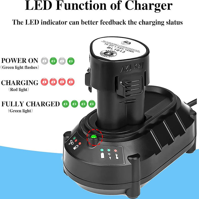 Li - Ionen Ladegerät für Makita 10,8V - 12V DC10WA Werkzeuge Netzteil - Ladegerät - Dasbatteries
