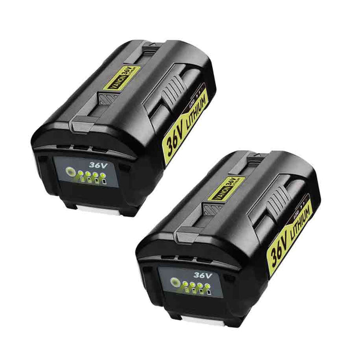 Für Ryobi 36V Akku 8.0Ah Ersatz | OP3626 Lithium-Ionen-Akku mit LED-Anzeige