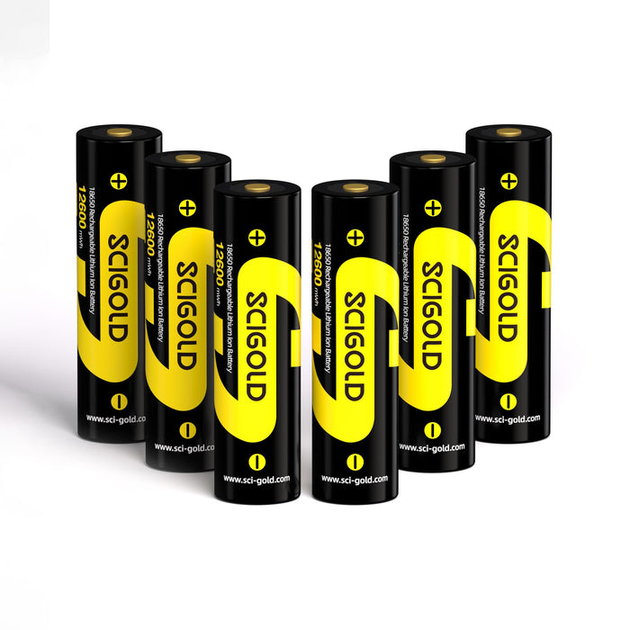 Scigold 18650 3500mAh 6Pcs