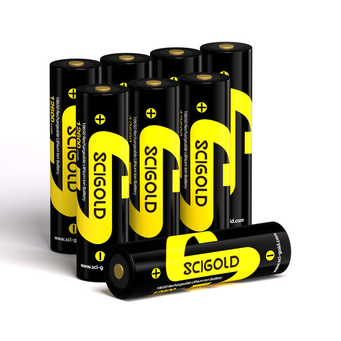 Scigold 18650 3500mAh 8Pcs