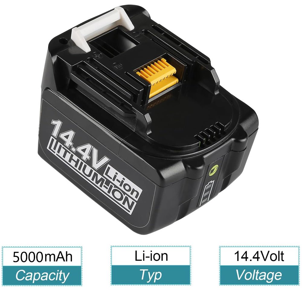 14.4 V 5Ah BL1430B Ersatzakku Für Makita Lithium akku mit LED 4 Stück - Dasbatteries