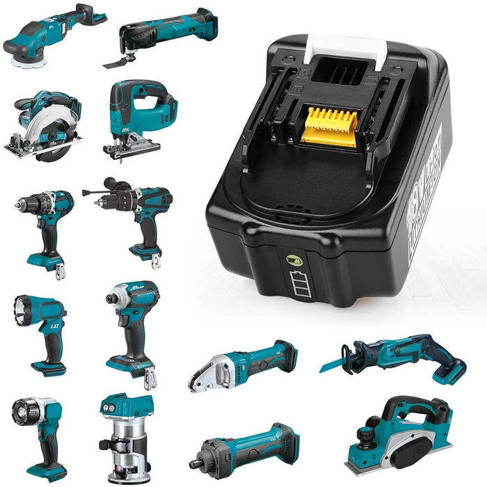 18V 5Ah BL1850B Ersatzakku für Makita mit LED 8-Stück/Kompatibel mit Makita 18V BL1830B BL1860B BL1820 LXT-400 - Dasbatteries