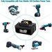 18V 5Ah BL1850B & USB-Netzadapter/Kompatibel mit Makita 18V BL1830B BL1860B&Für MAKITA ADP05 14-18V Li-Ionen-Batterie GAR - Dasbatteries