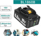 18V 8Ah BL1860B Ersatzakku für Makita mit LED 4-Stück/Kompatibel mit Makita 18V BL1830B BL1860B BL1820 LXT-400 - Dasbatteries