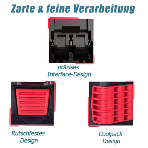 2 BAT610G+AL1820CV Für Bosch 18V 5.0Ah Li-ion Akku Ersatz mit LED & Für Bosch Schnellladegerät 14.4V-18V - Dasbatteries