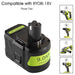 2 STÜCK 18V 9Ah Ersatzakku für Ryobi Lithium P102 P103 P105 P107 P108 P109 Ryobi ONE+ Cordless Tool - Dasbatteries