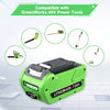 2 STÜCK Für GreenWorks 40V 7.0Ah Lithium Akku Ersatz | 29472 29462 Batterie für 40V G-MAX Elektrowerkzeuge (Nicht für Gen 1) - Dasbatteries