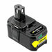 2 STÜCK für Ryobi 18V 5Ah Ersatzakku Lithium P102 P103 P105 P107 P108 P109 Ryobi ONE+ Cordless Tool - Dasbatteries